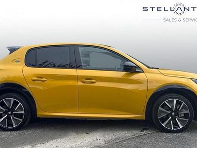 Used Peugeot e-208 GT 98 kW (134 HP) 2022 Yellow Hatchback