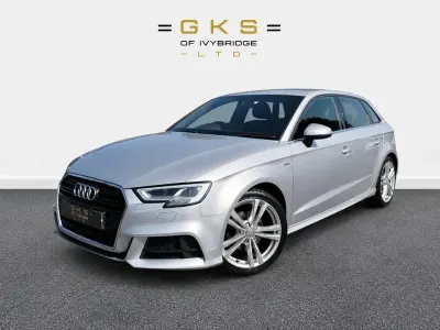 Used Audi A3 Sportback S-Line 150 HP (110 kW) 2018 Silver Hatchback