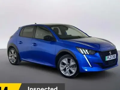 Used Peugeot e-208 Premium 100 kW (136 HP) 2021 Blue Hatchback