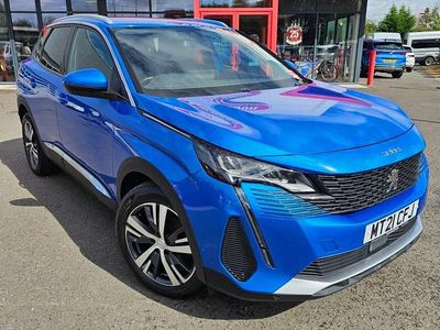 Blue Used 2021 Peugeot 3008 Allure Premium SUV | £12,995 (Fair price)
