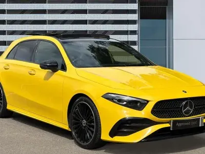 Used Mercedes A200 Exclusive 163 HP (119 kW) 2023 Yellow Hatchback