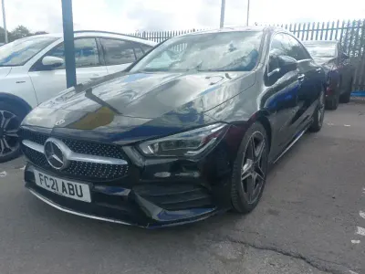 Used Mercedes CLA180 AMG Line Premium Plus 136 HP (100 kW) 2021 Black Coupe