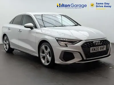 Used Audi A3 S-Line 150 HP (110 kW) 2020 White Sedan
