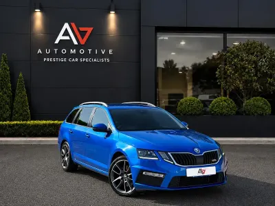 Used Skoda Octavia vRS 184 HP (135 kW) 2017 Blue Estate