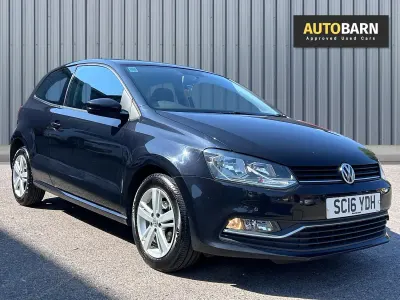 Used VW Polo Match 60 HP (44 kW) 2016 Black Hatchback