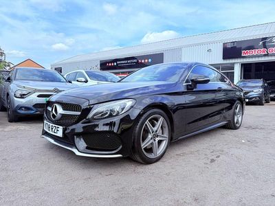 Black Used 2018 Mercedes C220 AMG line Coupe | £13,475 (Fair price)