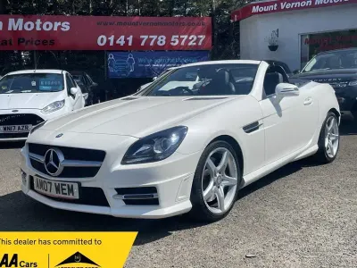 Used Mercedes SLK250 AMG 204 HP (150 kW) 2014 White Cabriolet