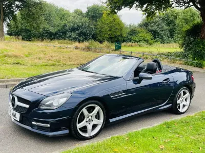 Used Mercedes SLK250 AMG 2015 Blue Cabriolet