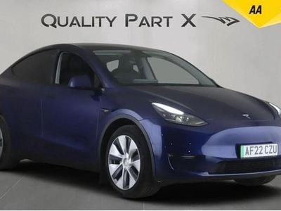 Used Tesla Model Y Long Range AWD 378 kW (514 HP) 2022 Blue SUV