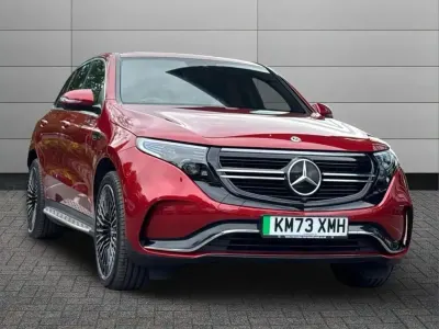 Used Mercedes EQC400 AMG Line Premium 300 kW (408 HP) 2023 Hyacinth red SUV