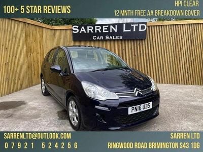 Blue Used 2016 Citroën C3 PureTech Hatchback | £4,495 (Good price)