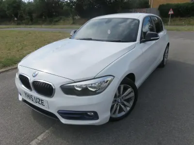 Used BMW 116 Sport Line 2015 White Hatchback