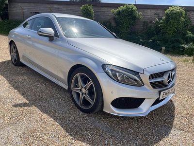 Used Mercedes C220 AMG line 170 HP (125 kW) 2016 Silver Coupe