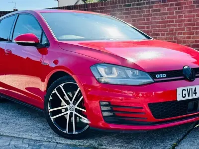 Used VW Golf VII GTD 184 HP (135 kW) 2014 Red Hatchback