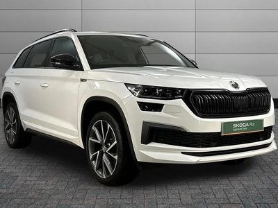 Used Skoda Kodiaq SportLine 147 HP (108 kW) 2022 Moon white metallic SUV