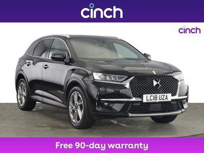 Black Used 2018 DS Automobiles DS7 Crossback Prestige SUV | £13,269 (Fair price)