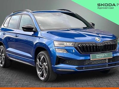 Used Skoda Karoq SportLine 110 HP (80 kW) 2025 Race blue metallic SUV