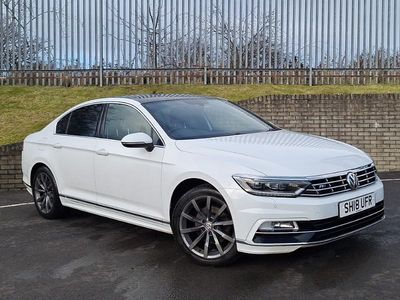 White Used 2018 VW Passat R-line Sedan | £11,998 (A bit pricey)