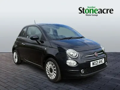 Used Fiat 500 Lounge 70 HP (51 kW) 2021 Black Hatchback