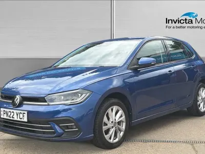 Used VW Polo Style 95 HP (69 kW) 2022 Reef blue metallic Hatchback