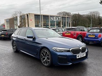 Blue Used 2022 BMW 520 M Sport Estate | £28,700 (A bit pricey)