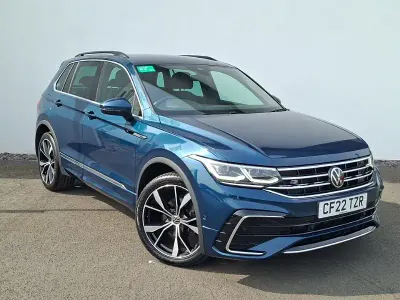 Second-hand VW Tiguan R-line 150 CP (110 kW) 2022 Albastru SUV