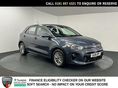 Used Kia Rio 99 HP (72 kW) 2018 Blue Hatchback
