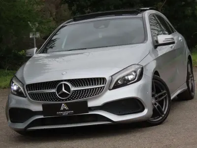 Used Mercedes A200 AMG Line Premium Plus 136 HP (100 kW) 2016 Silver Hatchback
