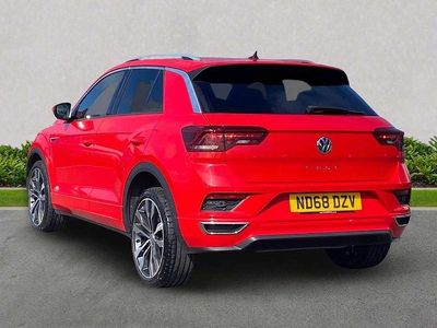 Used VW T-Roc R-line 150 HP (110 kW) 2018 Red SUV