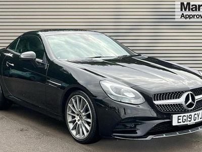 Blck Used 2019 Mercedes SLC300 AMG line Cabriolet | £18,179 (Good price)