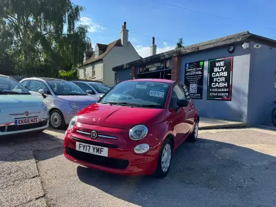 Used Fiat 500 Pop Star 69 HP (50 kW) 2017 Red Hatchback