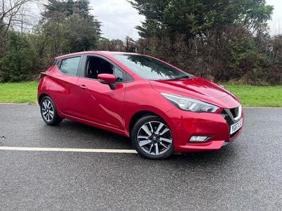 Used Nissan Micra Acenta 71 HP (52 kW) 2017 Red Hatchback