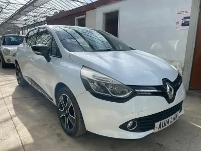 Used Renault Clio Dynamique 75 HP (55 kW) 2014 White Hatchback
