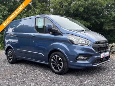 Used Ford Transit Custom Sport 185 HP (136 kW) 2021 Blue Van
