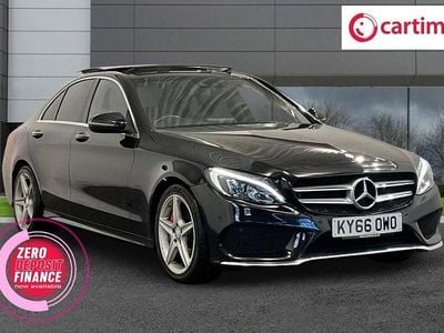 Black Used 2016 Mercedes C250 AMG line Sedan | £14,666 (Fair price)