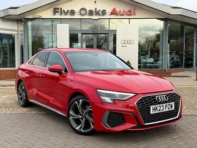Red Used 2023 Audi A3 S-Line Sedan | £23,990 (Fair price)