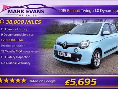 Used Renault Twingo Dynamique 70 HP (51 kW) 2015 Blue Hatchback