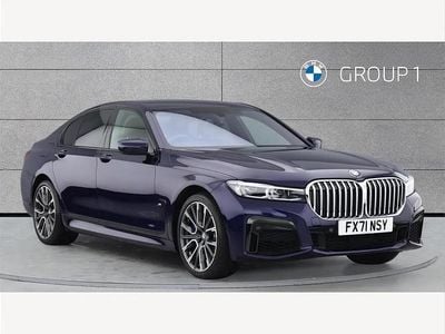 Tanzanite blue Used 2021 BMW 740 M Sport Sedan | £37,990 (Fair price)