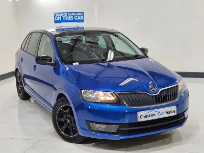 Used Skoda Rapid Sport 105 HP (77 kW) 2015 Blue Hatchback
