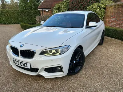 Begagnad BMW 218 M Sport 2016 Vit Sportkupé