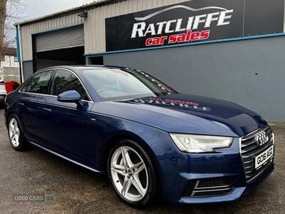 Blue Used 2016 Audi A4 S-Line Sedan | £12,195 (Fair price)
