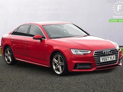 Used Audi A4 S-Line 150 HP (110 kW) 2017 Red Sedan