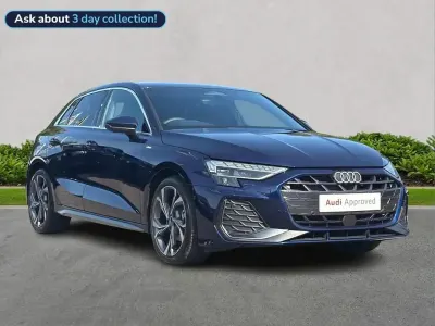 New Audi A3 S-Line 147 HP (108 kW) 2026 Blue Hatchback