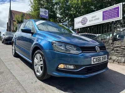 Used VW Polo Match 90 HP (66 kW) 2017 Blue Hatchback