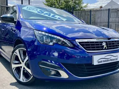 Used Peugeot 308 GT-line 131 HP (96 kW) 2016 Blue Hatchback
