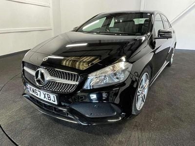 Used Mercedes A160 AMG line 102 HP (75 kW) 2017 Black Hatchback