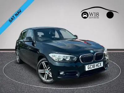 Used BMW 116 Sport Line 116 HP (85 kW) 2018 Black Hatchback