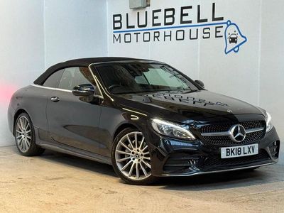 Black Used 2018 Mercedes C200 AMG line Cabriolet | £17,995 (Good price)