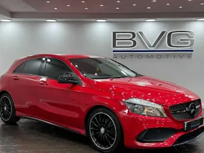 Used Mercedes A220 AMG line 177 HP (130 kW) 2017 Red Hatchback