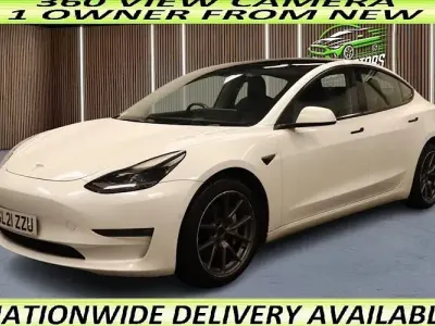 Used Tesla Model 3 Long Range AWD 366 kW (498 HP) 2021 White Sedan